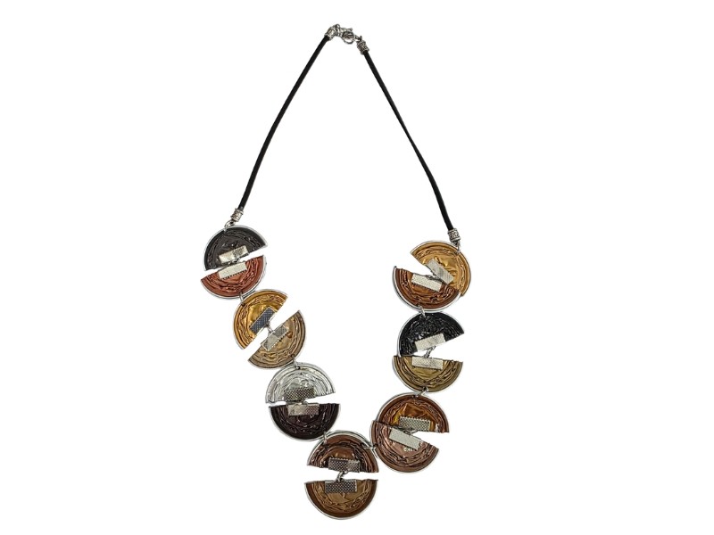 Autumn Double Half-Moon Necklace
